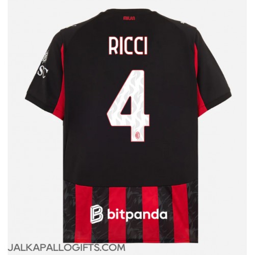 AC Milan Samuele Ricci #4 Kotipaita 2025-26 Lyhythihainen